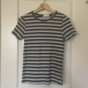 OAK+FORT Striped Ribbed Tee